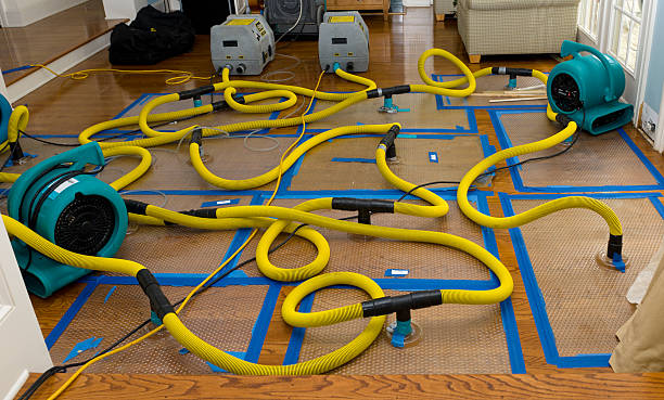 Professional Basement Flood Cleanup technician working in Kingfisher, OK